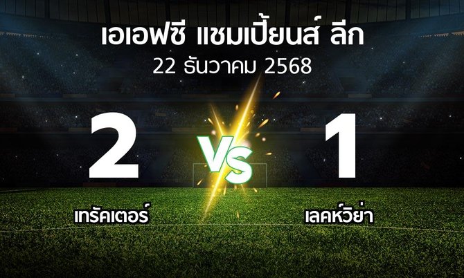 ผลบอล : เทรัคเตอร์ vs เลคห์วิย่า (เอเอฟซีแชมเปี้ยนส์ลีก 2025-2026)