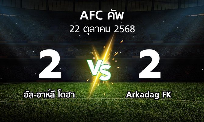 ผลบอล : อัล-อาห์ลี โดฮา vs Arkadag FK (เอเอฟซีคัพ 2025-2026)