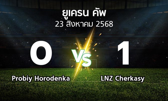 ผลบอล : Probiy Horodenka vs LNZ Cherkasy (ยูเครน-คัพ 2025-2026)