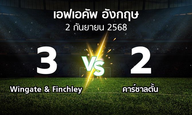 ผลบอล : Wingate & Finchley vs คาร์ชาลตั้น (เอฟเอ คัพ 2025-2026)