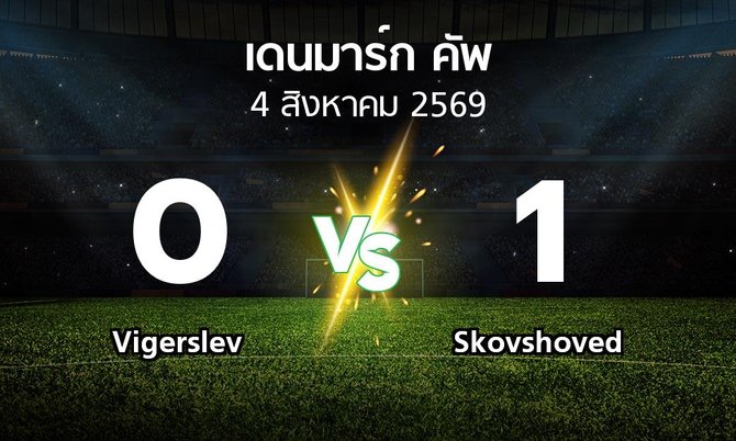 ผลบอล : Vigerslev vs Skovshoved (เดนมาร์ก-คัพ 2026-2027)