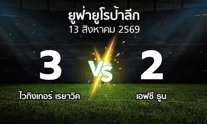 ผลบอล : ไวกิงเกอร์ เรยาวิค vs เอฟซี ธูน (ยูฟ่า ยูโรป้าลีก 2026-2027)