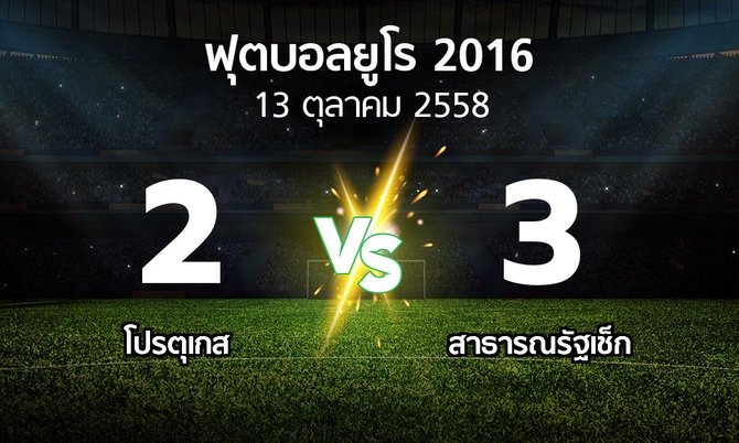 รายงานการแข่งขัน : เนเธอร์แลนด์ vs เช็ก (UEFA European Championship 2014-2016)