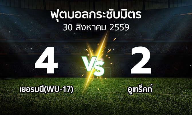 รายงานการแข่งขัน : เยอรมนี(WU-17) vs สวิตเซอร์แลนด์(WU-17) (ฟุตบอลกระชับมิตร)