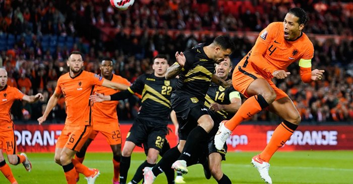เนเธอร์แลนด์ รัวยิง ยิลรอลตาร์ 6-0 นำโด่งจ่าฝูงกลุ่ม จี