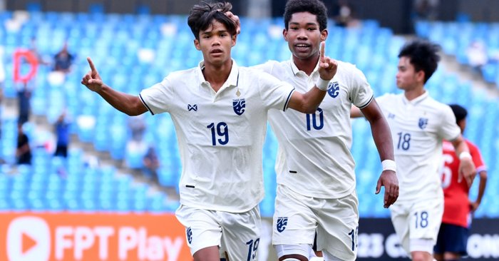 รวมรูปภาพของ แข้งไทย U23 ฟอร์มเยี่ยม! ทุบนิ่ม ลาว 2-0 ทะลุชิง เวียดนาม