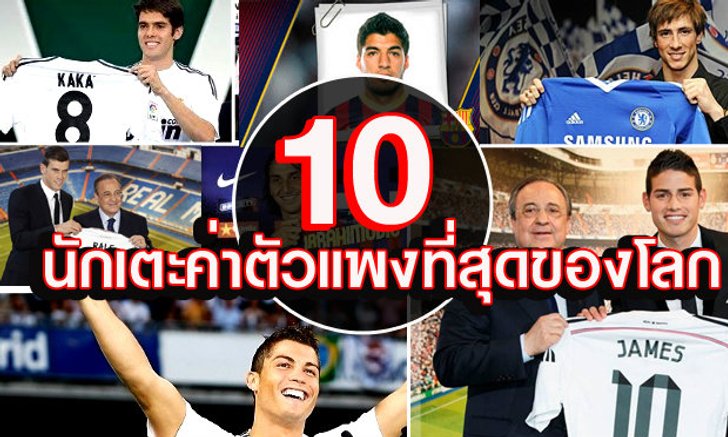 อัพเดตล่าสุด! 10 อันดับ นักเตะค่าตัวแพงที่สุดในโลก