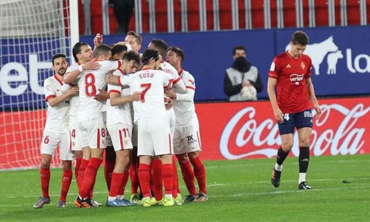 เซบีญา บุกอัด โอซาซูนา 2-0 แซงขึ้นที่ 3 ศึกลา ลีกา