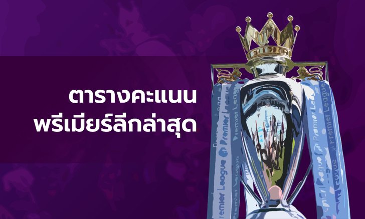 อัปเดตตารางคะแนนพรีเมียร์ลีกล่าสุด สัปดาห์ที่ 15 คืนวันเสาร์ 5 พ.ย. 65