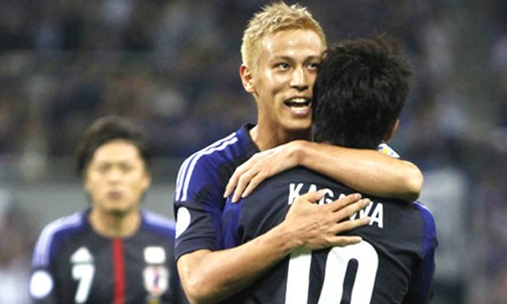 ฮอนดะแฮตทริคญี่ปุ่นถล่มจอร์แดน 6-0 คัดบอลโลก