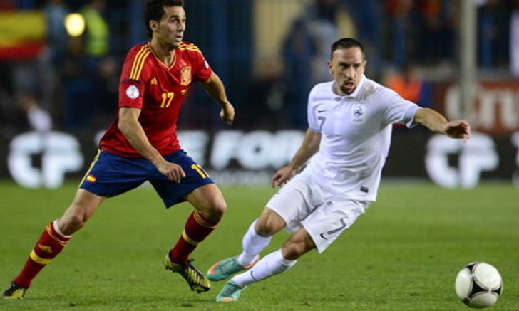ผลบอล : สเปนชวดชัย! ชิรูด์โขกตราไก่ตีเจ๊าท้ายเกม 1-1