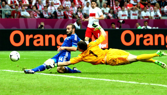 โปแลนด์ ประเดิมสนามยูโร2012 โดนกรีซตีเจ๊า1-1