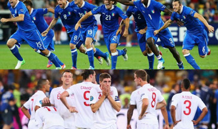 ประมวลภาพ อิตาลี ชนะจุดโทษ อังกฤษ 4-2