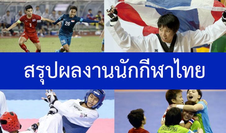ผลงานนักกีฬาไทยในซีเกมส์ 21-12-13
