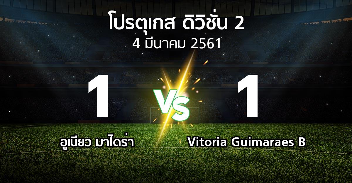 ผลบอล : อูเนียว มาไดร่า vs Vitoria Guimaraes B (โปรตุเกส-ดิวิชั่น-2 2017-2018)