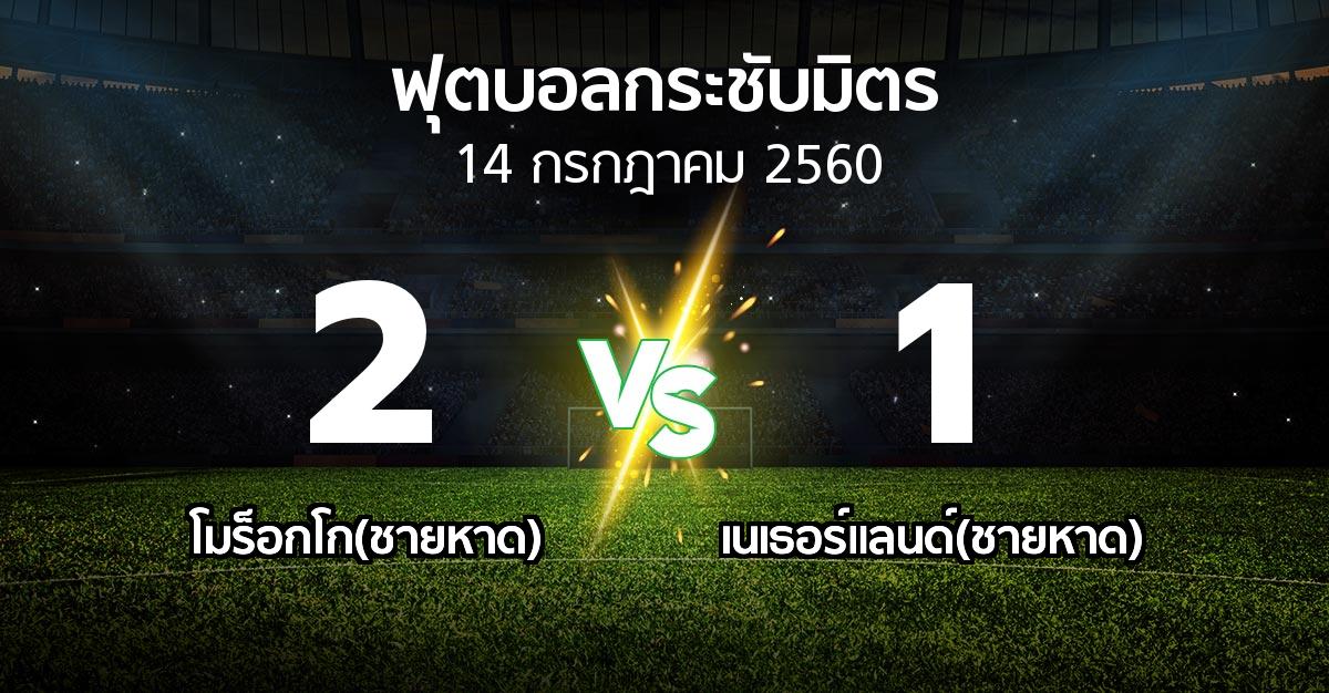 ผลบอล : โมร็อกโก(ชายหาด) vs เนเธอร์แลนด์(ชายหาด) (ฟุตบอลกระชับมิตร)