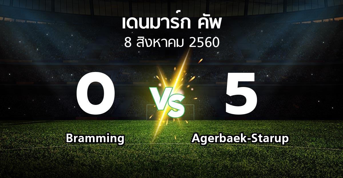 ผลบอล : Bramming vs Agerbaek-Starup (เดนมาร์ก-คัพ 2017-2018)