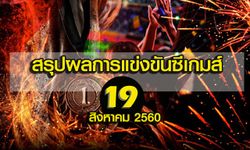 สรุปผลการแข่งขันซีเกมส์ 19 สิงหาคม