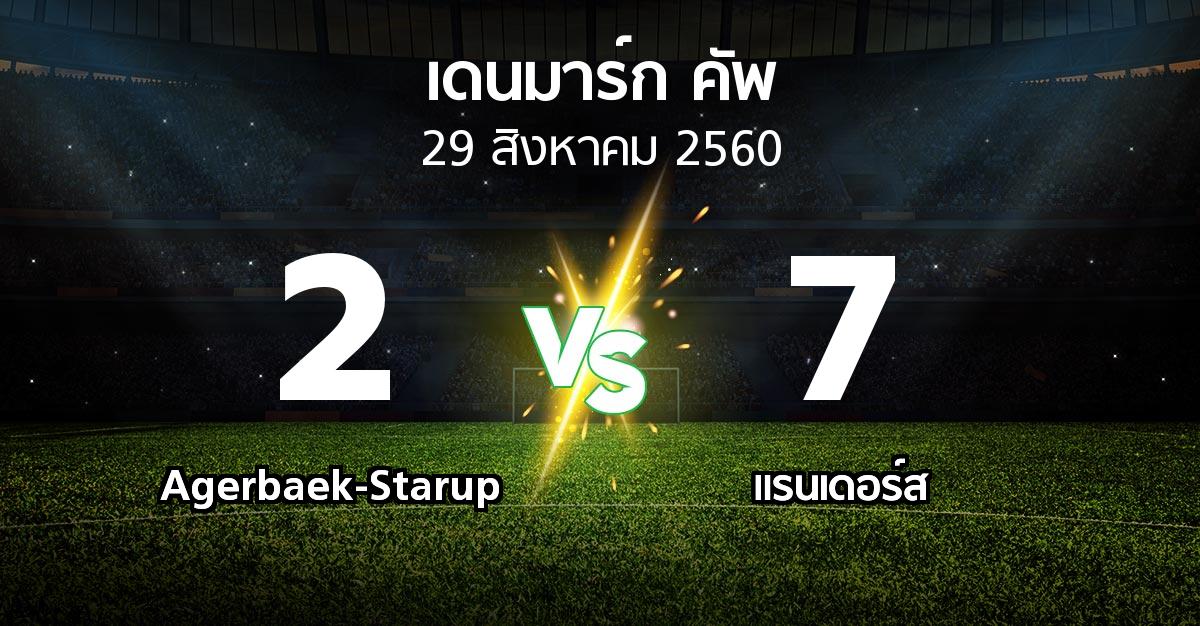 ผลบอล : Agerbaek-Starup vs แรนเดอร์ส (เดนมาร์ก-คัพ 2017-2018)