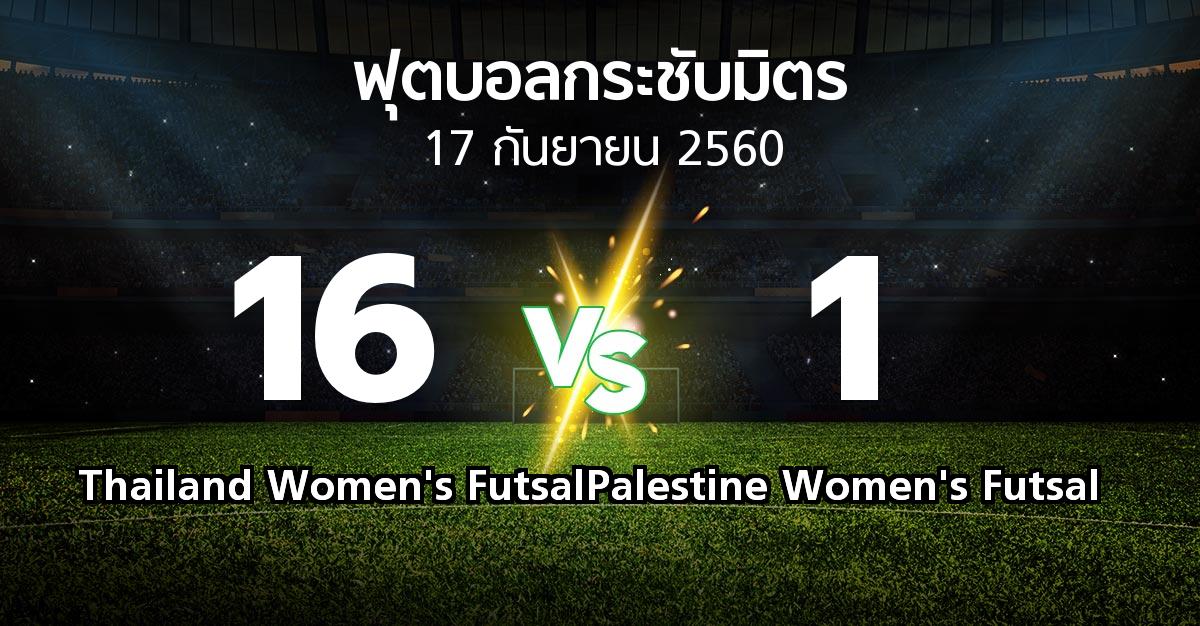 ผลบอล : Thailand Women's Futsal vs Palestine Women's Futsal (ฟุตบอลกระชับมิตร)