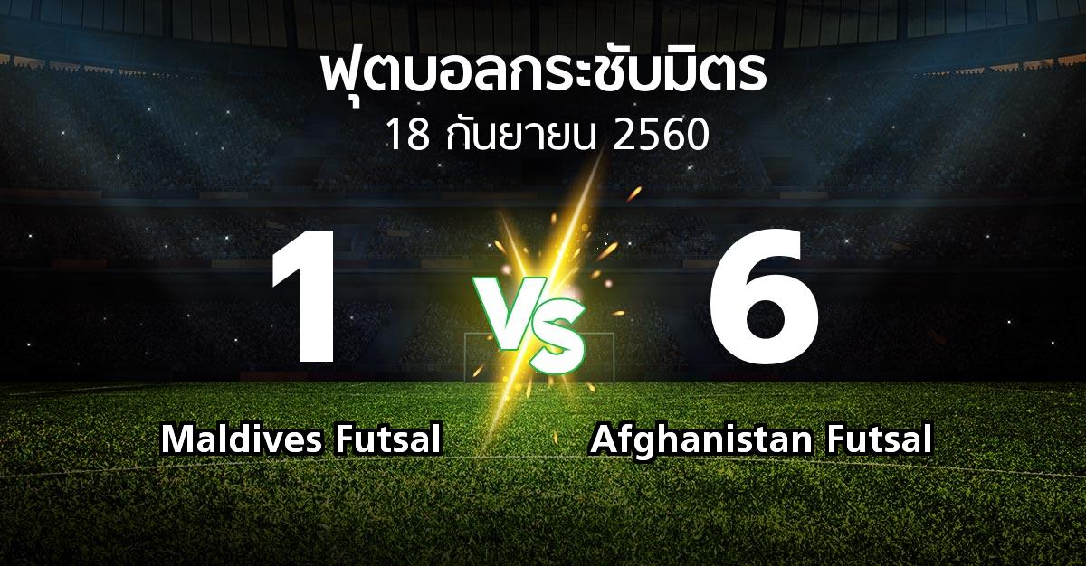 ผลบอล : Maldives Futsal vs Afghanistan Futsal (ฟุตบอลกระชับมิตร)