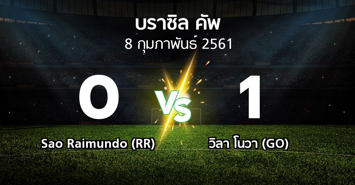 ผลบอล : Sao Raimundo (RR) vs วิลา โนวา (GO) (บราซิล-คัพ 2018)