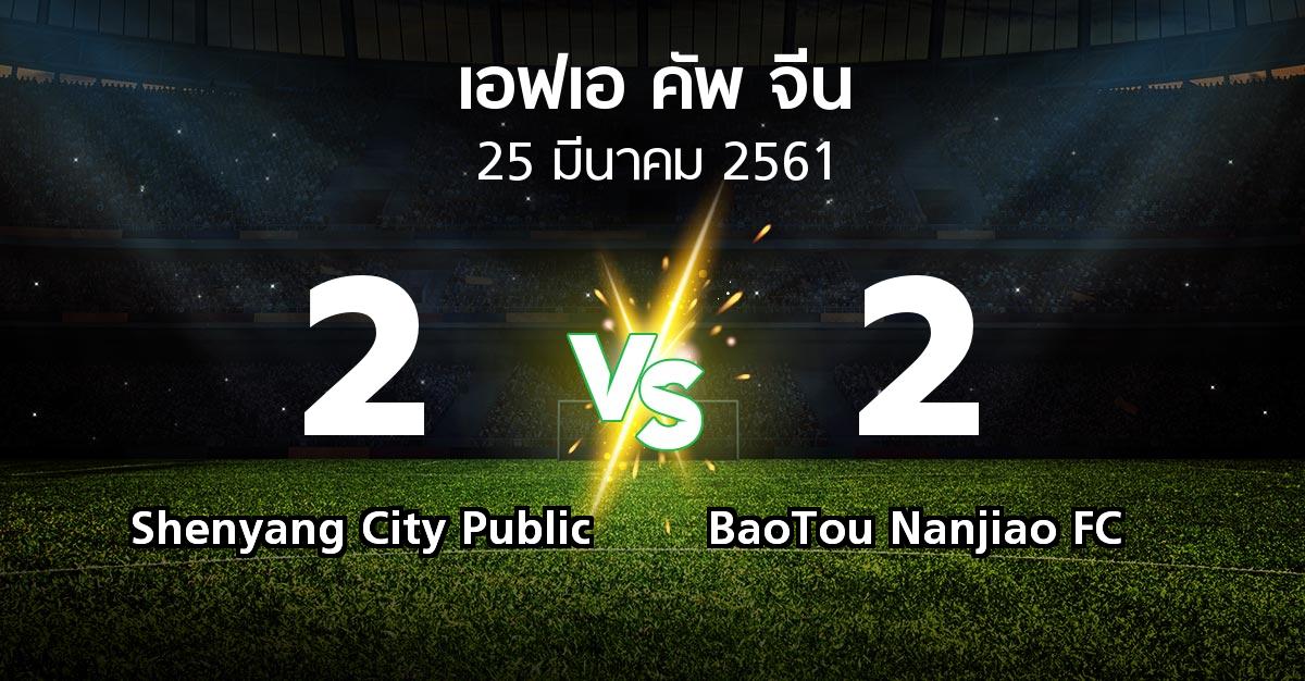 ผลบอล : Shenyang City Public vs BaoTou Nanjiao FC (เอฟเอ-คัพ-จีน 2018)