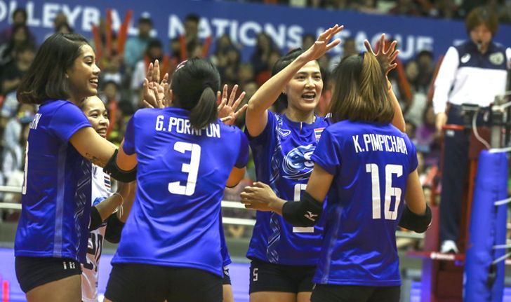 สาวไทย เชือด โปแลนด์ 3-2 เก็บชัยนัดที่ 2 วอลเลย์บอลเนชั่นส์ ลีก 2018