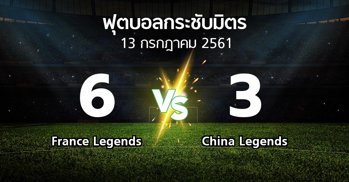 ผลบอล : France Legends vs China Legends (ฟุตบอลกระชับมิตร)