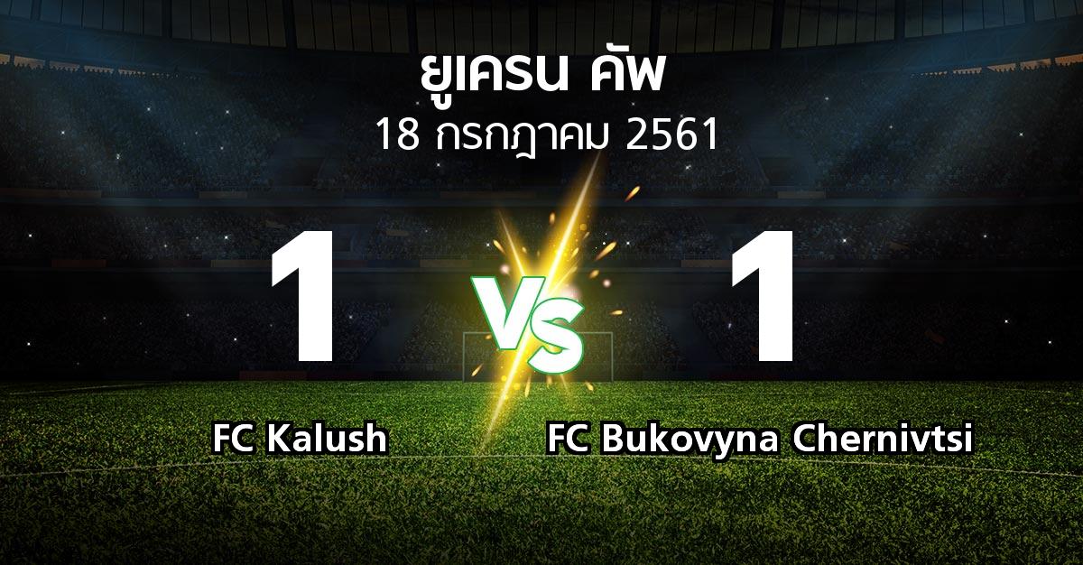 ผลบอล : FC Kalush vs FC Bukovyna Chernivtsi (ยูเครน-คัพ 2018-2019)