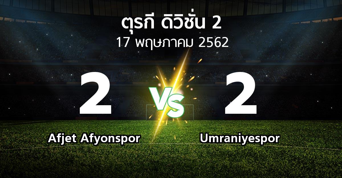 ผลบอล : Afjet Afyonspor vs Umraniyespor (ตุรกี-ดิวิชั่น-2 2018-2019)