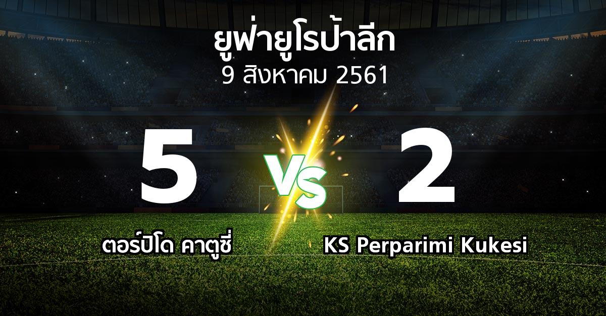 ผลบอล : ตอร์ปิโด คาตูซี่ vs KS Perparimi Kukesi (ยูฟ่า ยูโรป้าลีก 2018-2019)