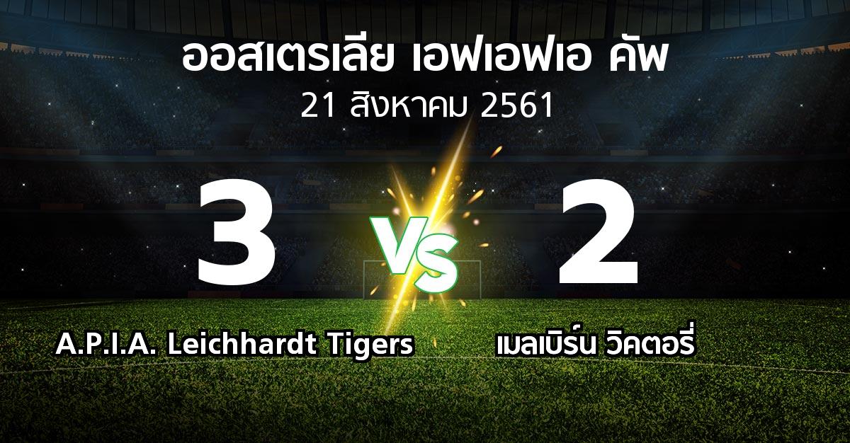 ผลบอล : A.P.I.A. Leichhardt Tigers vs เมลเบิร์น วิคตอรี่ (ออสเตรเลีย-เอฟเอฟเอ-คัพ 2018)
