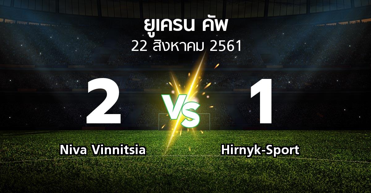 ผลบอล : Niva Vinnitsia vs Hirnyk-Sport (ยูเครน-คัพ 2018-2019)