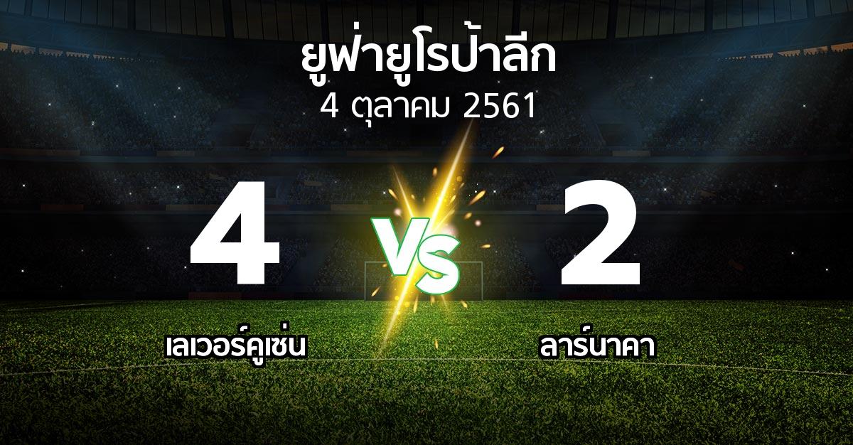 ผลบอล : เลเวอร์คูเซ่น vs ลาร์นาคา (ยูฟ่า ยูโรป้าลีก 2018-2019)