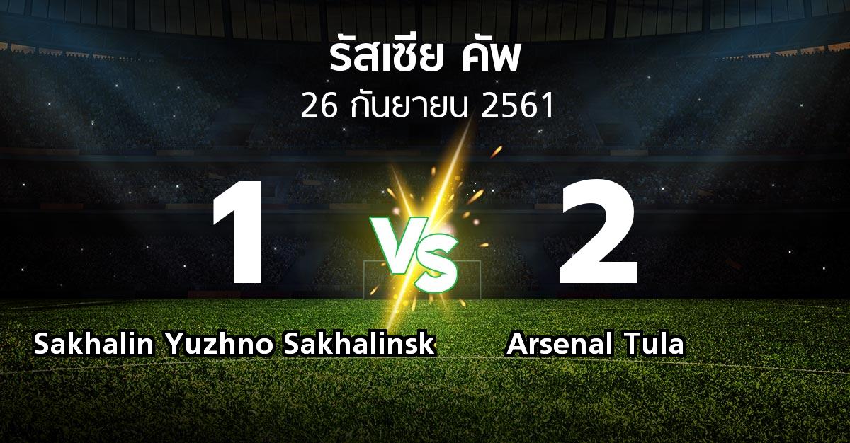 ผลบอล : Sakhalin Yuzhno Sakhalinsk vs Arsenal Tula (รัสเซีย-คัพ 2018-2019)