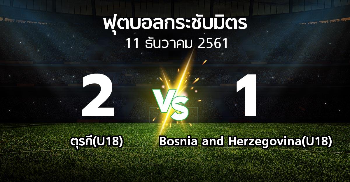 ผลบอล : ตุรกี(U18) vs Bosnia and Herzegovina(U18) (ฟุตบอลกระชับมิตร)