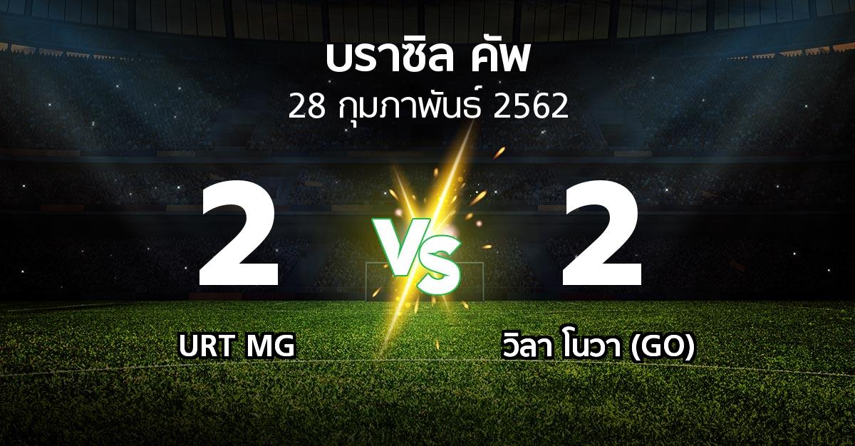 ผลบอล : URT MG vs วิลา โนวา (GO) (บราซิล-คัพ 2019)