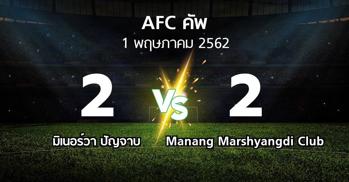 ผลบอล : มิเนอร์วา ปัญจาบ vs Manang Marshyangdi Club (เอเอฟซีคัพ 2019)