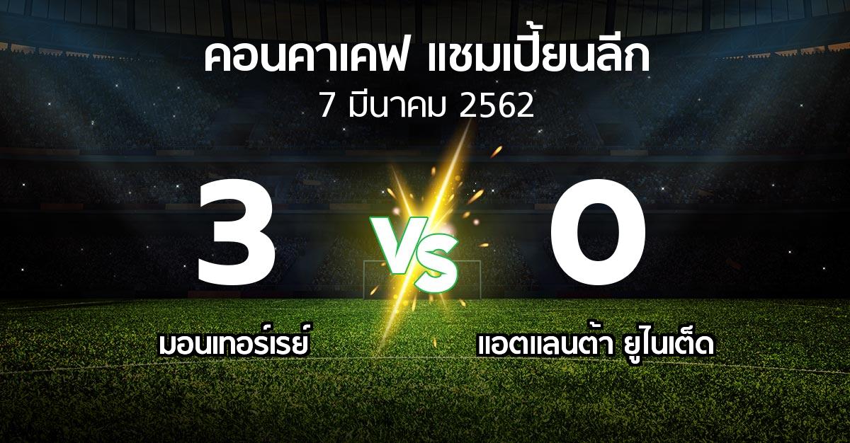 ผลบอล : มอนเทอร์เรย์ vs แอตแลนต้า ยูไนเต็ด (คอนคาเคฟ-แชมเปี้ยนลีก 2019)