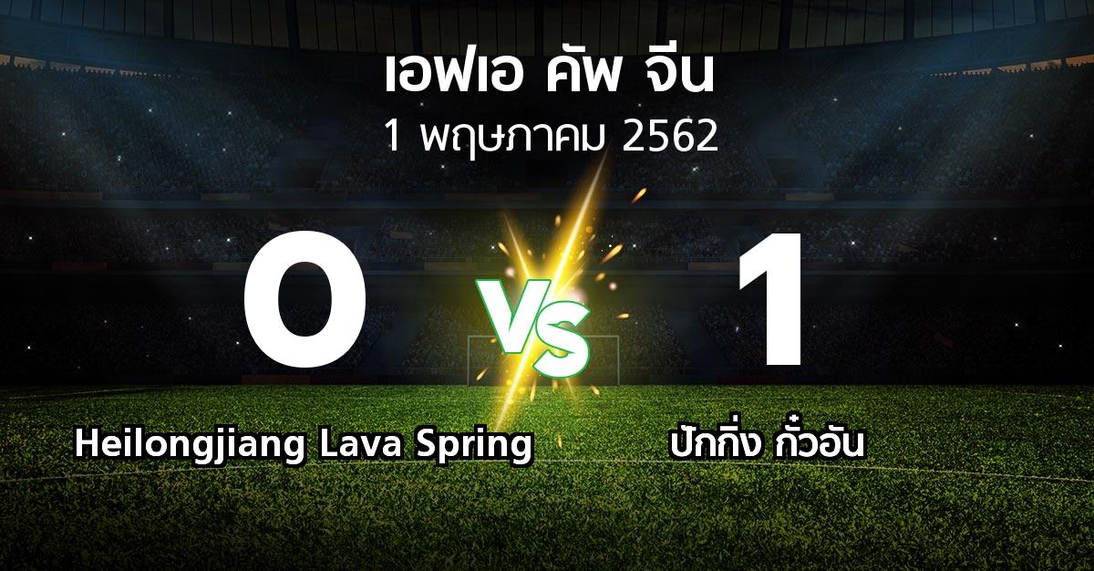 ผลบอล : Heilongjiang Lava Spring vs ปักกิ่ง กั๋วอัน (เอฟเอ-คัพ-จีน 2019)