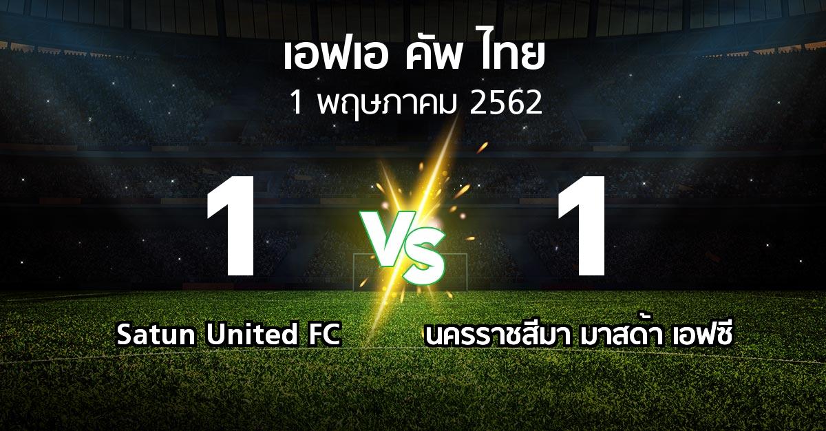 ผลบอล : Satun United FC vs นครราชสีมา มาสด้า เอฟซี (ไทยเอฟเอคัพ 2019)