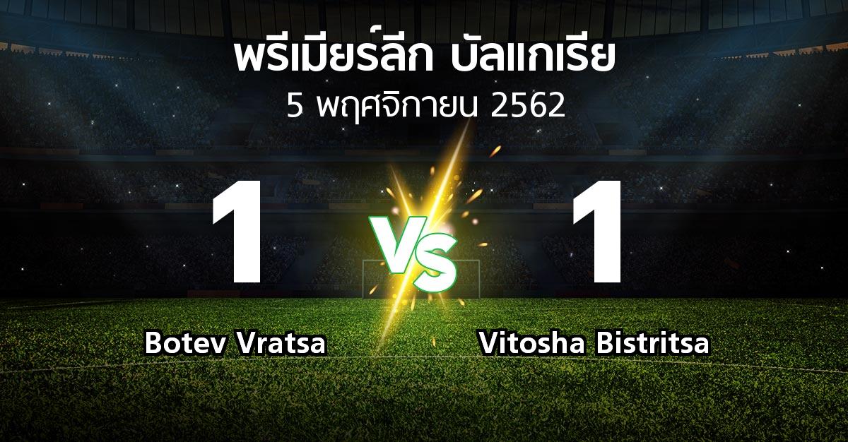 ผลบอล : Botev Vratsa vs Vitosha Bistritsa (พรีเมียร์ลีก-บัลแกเรีย 2019-2020)