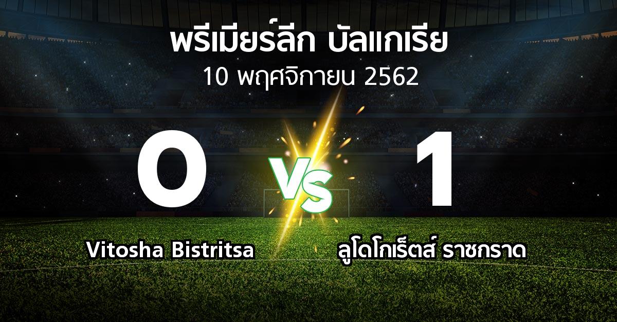 ผลบอล : Vitosha Bistritsa vs ลูโดโกเร็ตส์ (พรีเมียร์ลีก-บัลแกเรีย 2019-2020)