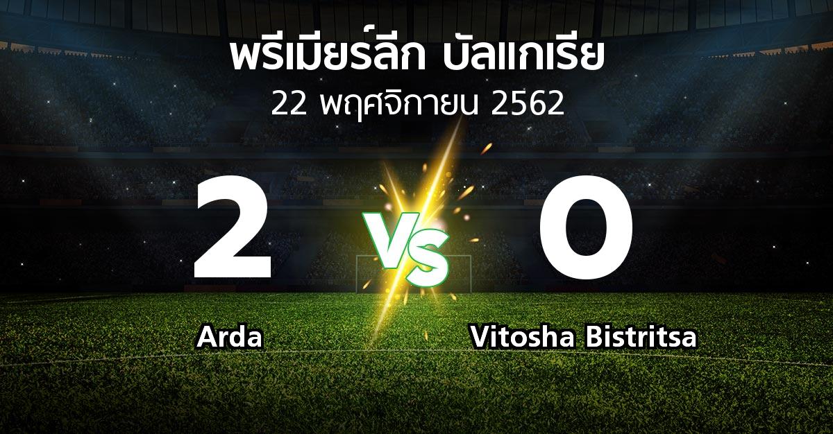 ผลบอล : Arda vs Vitosha Bistritsa (พรีเมียร์ลีก-บัลแกเรีย 2019-2020)