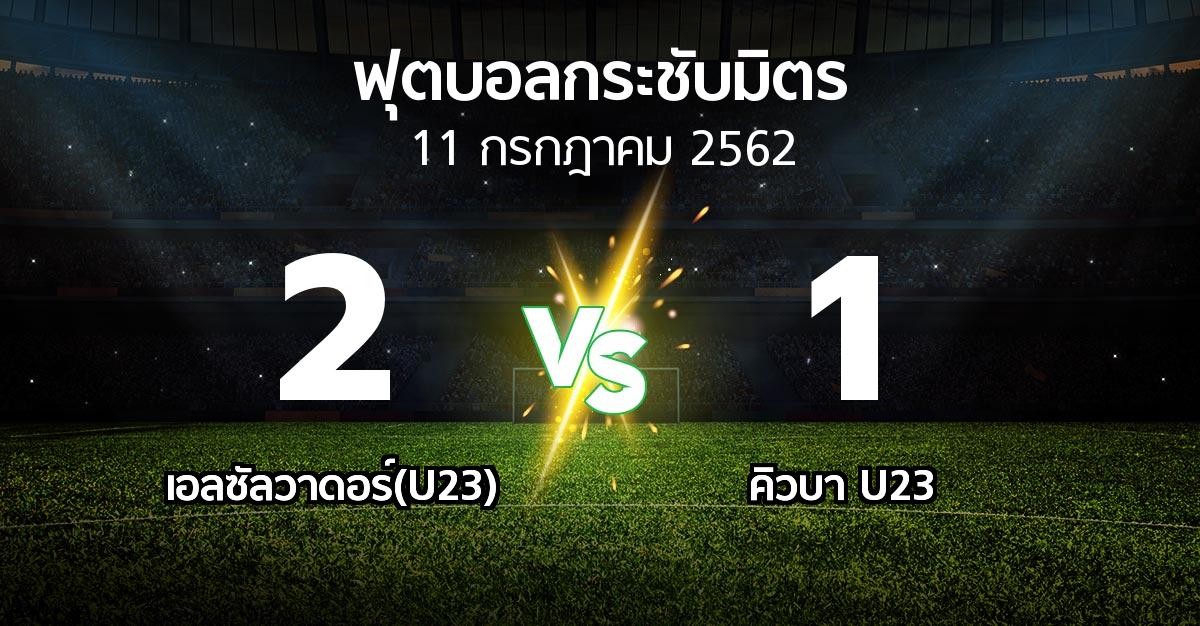 ผลบอล : เอลซัลวาดอร์(U23) vs คิวบา U23 (ฟุตบอลกระชับมิตร)