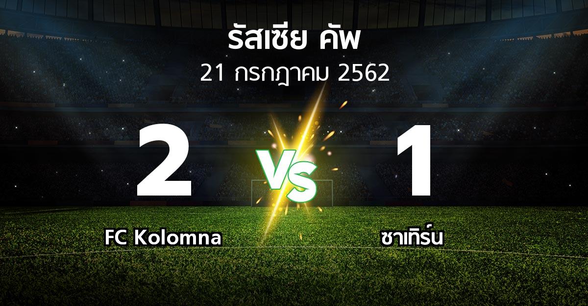 ผลบอล : FC Kolomna vs ซาเทิร์น (รัสเซีย-คัพ 2019-2020)