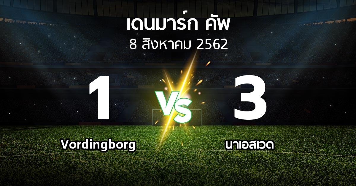 ผลบอล : Vordingborg vs นาเอสเวด (เดนมาร์ก-คัพ 2019-2020)