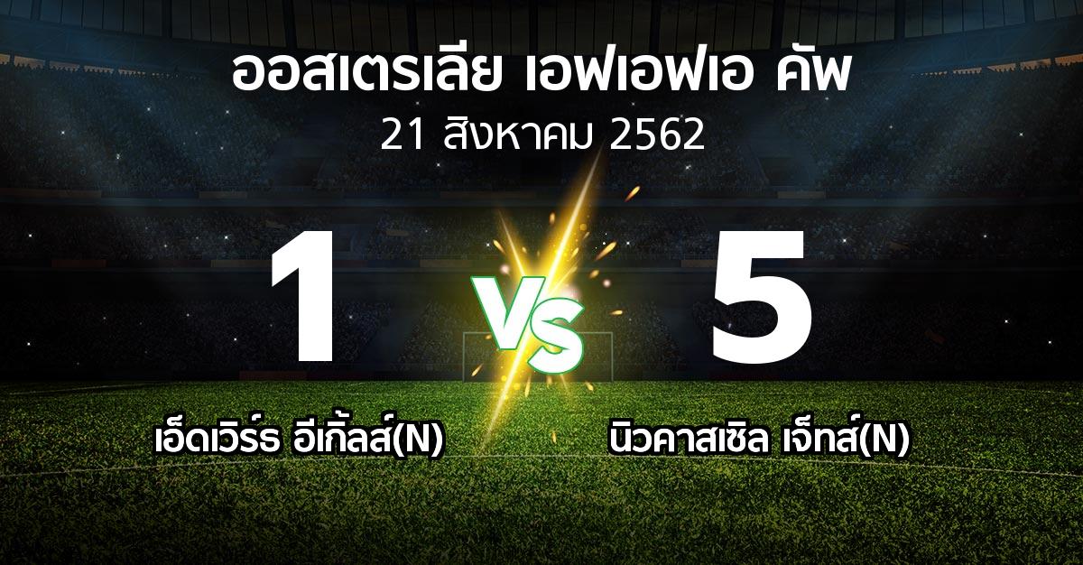 ผลบอล : เอ็ดเวิร์ธ อีเกิ้ลส์(N) vs นิวคาสเซิล เจ็ทส์(N) (ออสเตรเลีย-เอฟเอฟเอ-คัพ 2019)