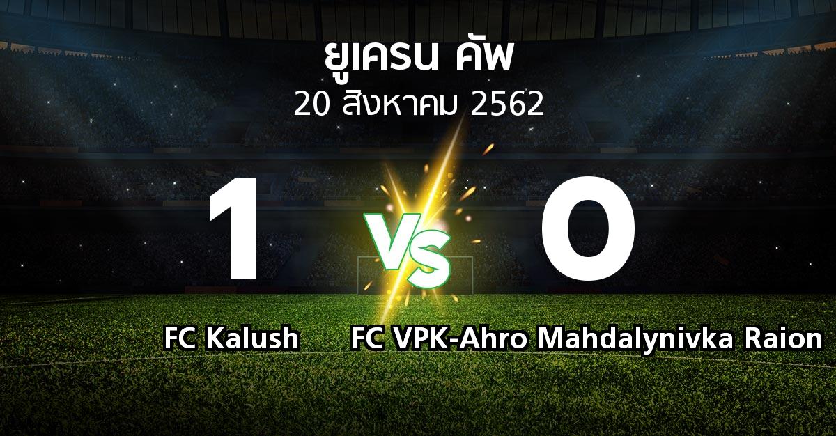 ผลบอล : FC Kalush vs FC VPK-Ahro Mahdalynivka Raion (ยูเครน-คัพ 2019-2020)